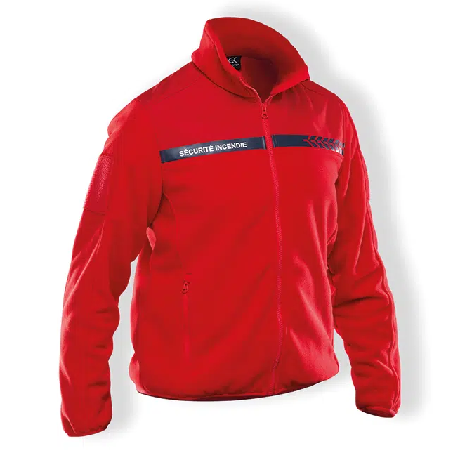 Veste polaire scurit incendie rouge - GK