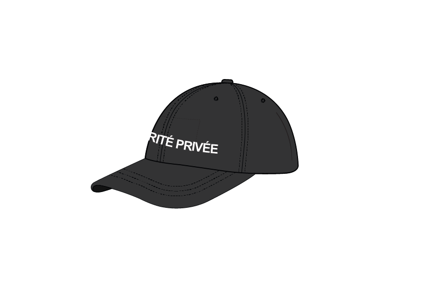 Casquette avec broderie SECURITE PRIVEE - GK